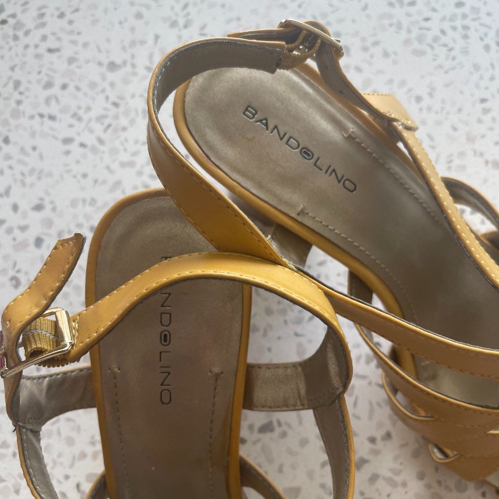 Yellow Bandolino Sandals - Picture 2 of 6